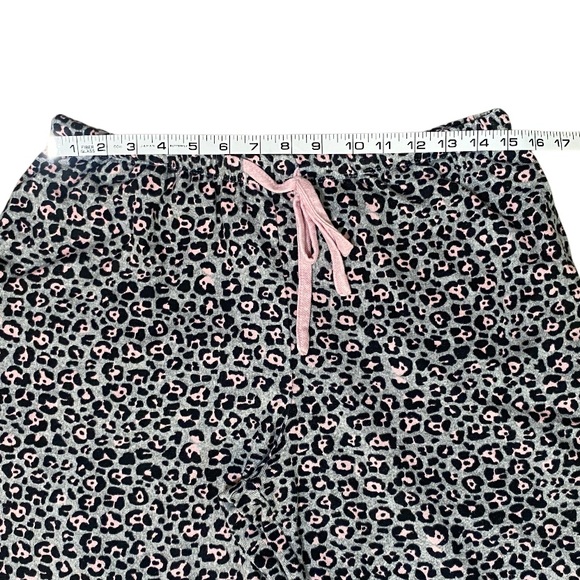 Cuddl Duds Soft Leopard Print Wide Leg Lounge/ Pajama Pants Size Medium - Picture 4 of 10